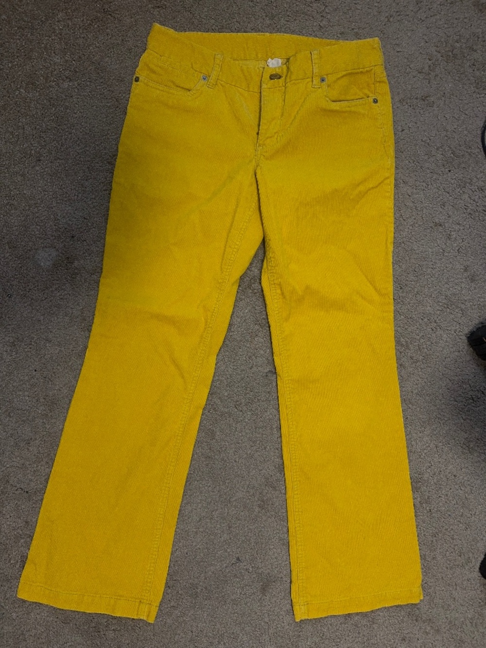 J.CREW MUSTARD YELLOW CORDUROY 8